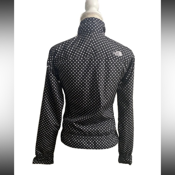 THE NORTH FACE Jacket Black Polka Dot Women's Windbreaker Size XS Ahuy Worn Once - Picture 6 of 10